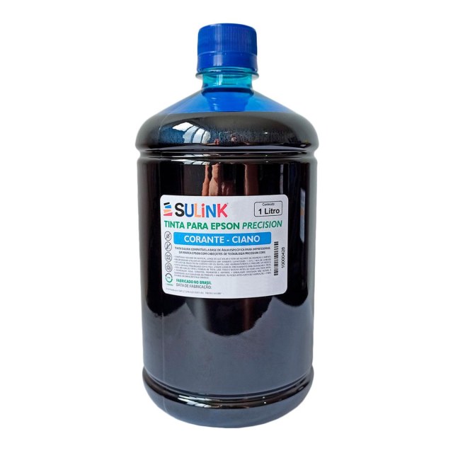 Tinta Sulink para Epson Precision Corante | 1 Litro Ciano