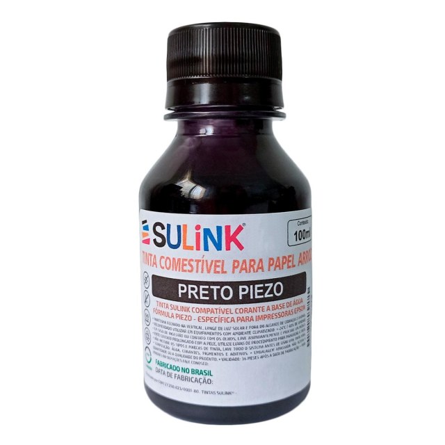 Tinta Sulink Comestível para Papel Arroz | Piezo para Epson | 100ml