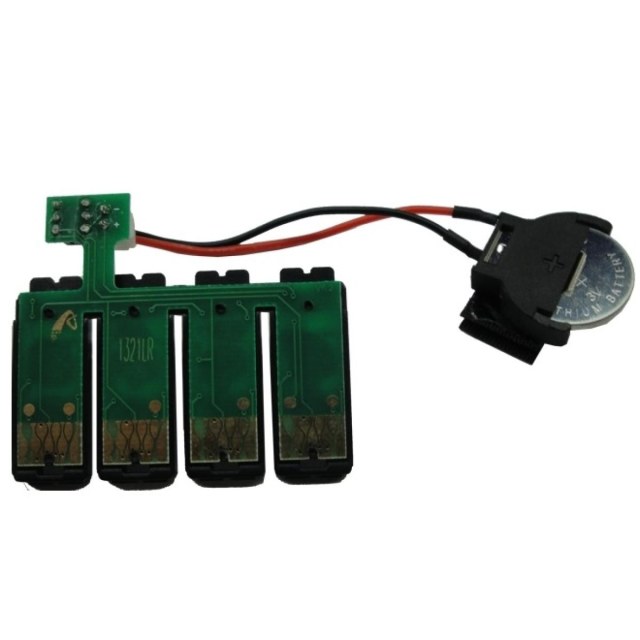 Placa Reset Chip Full para Bulk Ink Epson 4 Cores | Modelo: 1321LR Botão Reset com Bateria na Sulink
