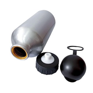 Squeeze de Alumínio Tampa Bolinha Resinado para Sublimação | 500ml - Prata na Sulink