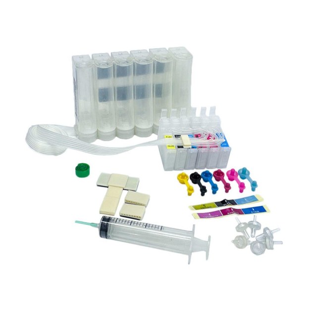 Reservatório Bulk Ink Tanque 90ml com Cartuchos 6 Cores para Epson | Vazio - Sem Chip