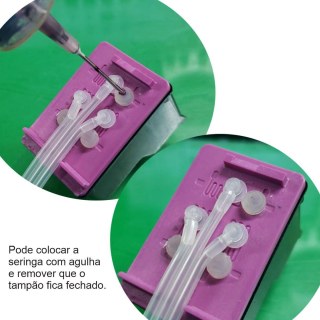 Tampão Tampões SULINK para Cartuchos e Bulk Ink | Translúcido Fechado na Sulink
