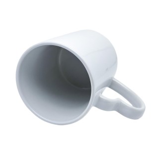 Caneca de Cerâmica Branca com Alça Coração Branca para Sublimação na Sulink