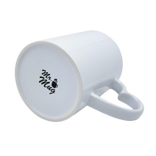 Caneca de Cerâmica Branca com Alça Coração Branca para Sublimação na Sulink