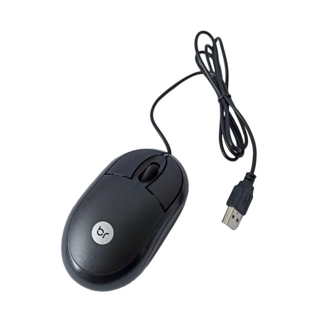 Mouse Preto com Cabo USB | Compacto e ideal para Notebook na Sulink
