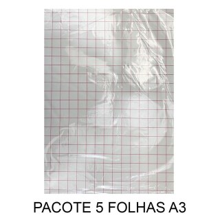 Papel Transfer para Tecidos de Algodão Claro A3 (297x420mm) - Pacote com 5 Folhas na Sulink