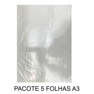 Papel Transfer para Tecidos de Algodão Claro A3 (297x420mm) - Pacote com 5 Folhas na Sulink
