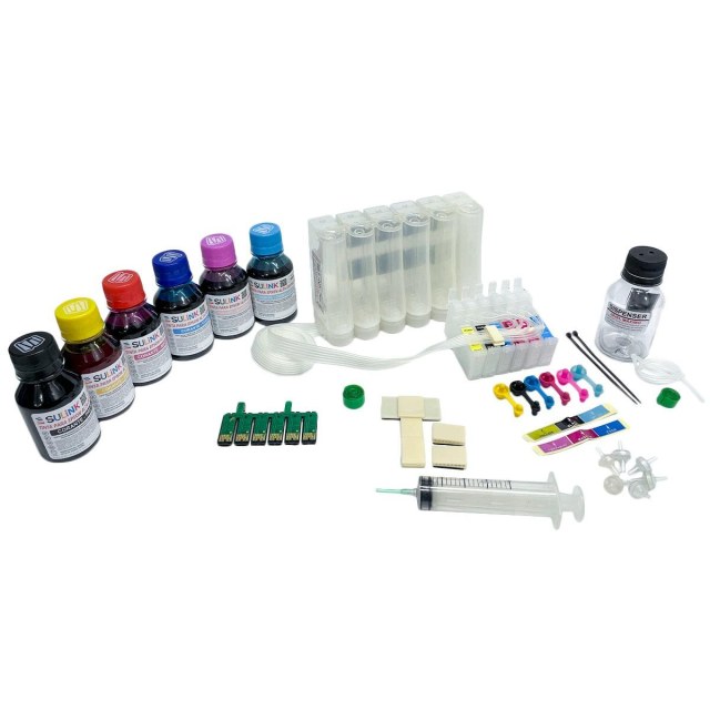 Kit Bulk Ink para Impressora Epson T50 TX700W TX720WD TX730WD | Com Tinta Corante