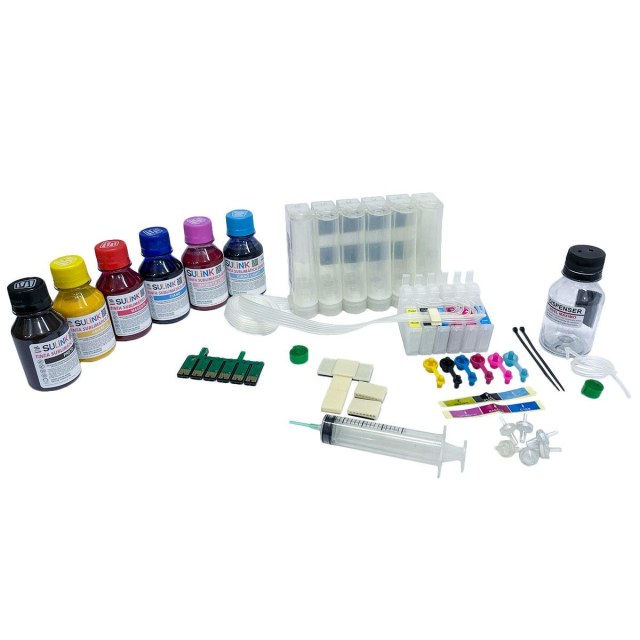Kit Bulk Ink para Impressora Epson T50 TX700W TX720WD TX730WD | Com Tinta Sublimática