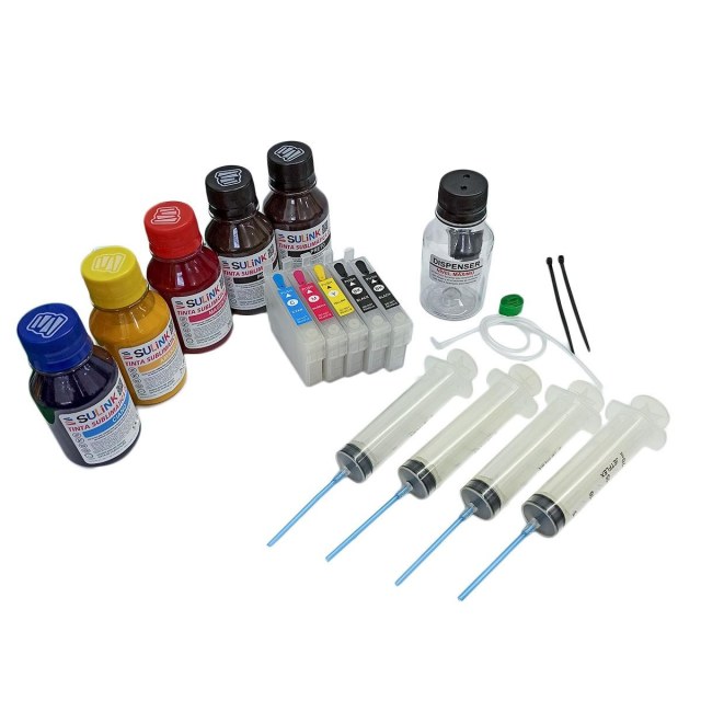 Kit Cartucho Recarregável para Epson T1110 TX515FN | Com Tinta Sublimática na Sulink
