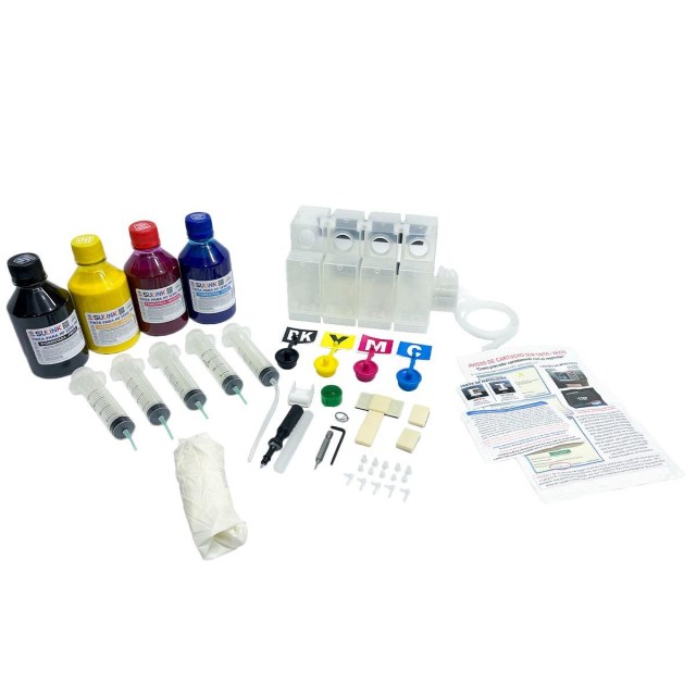 Bulk Ink para HP PRO 8100 8600 8610 8620 251DW 276DW para Instalação (Sem Cartucho - Utilizar Original HP) | Com Tinta Pigmentada