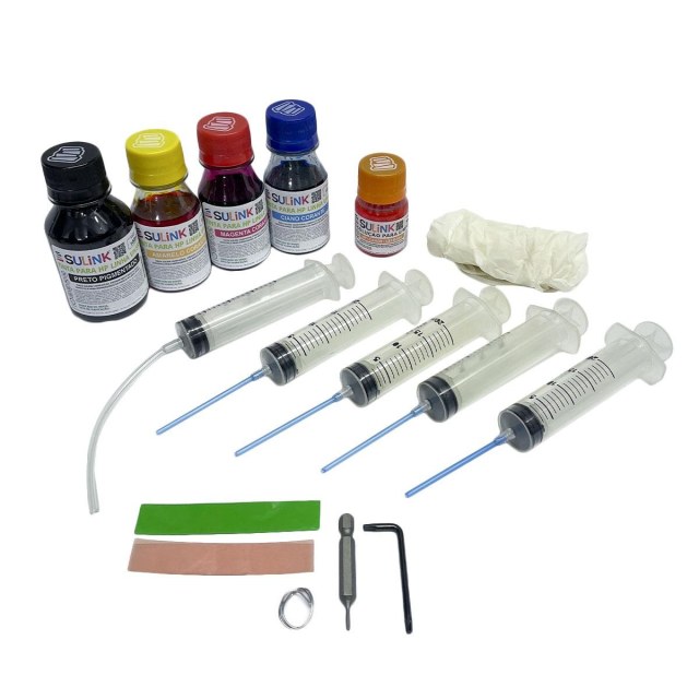 Kit Recarga Fácil para Cartuchos HP 711 | Plotter HP T120 T130 T520 T530 (Pequeno - 280ml) na Sulink