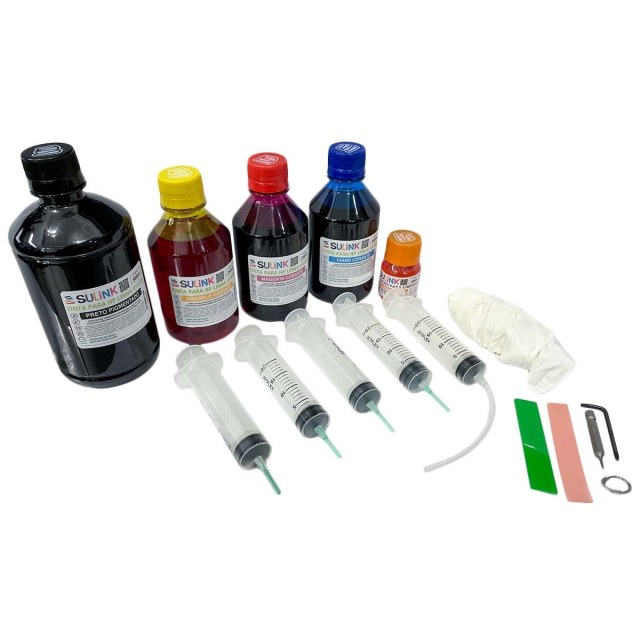 Kit Recarga Fácil para Cartuchos HP 711 | Plotter HP T120 T130 T520 T530 (Grande - 1250ml) na Sulink