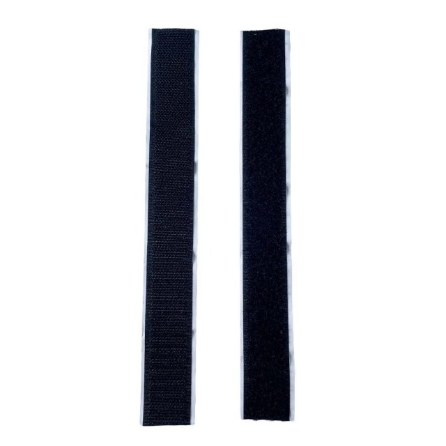 Fecho de Contato Adesivo Preto 25mm X 200mm na Sulink