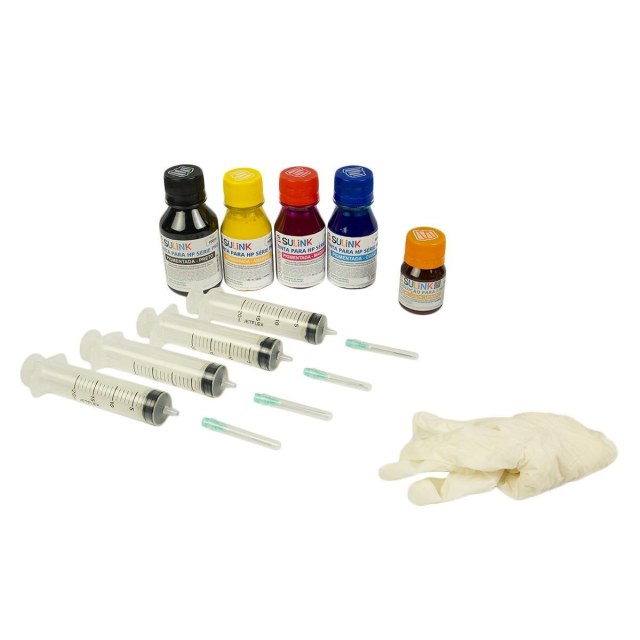 Kit Recarga Fácil para HP 6230 | 6830 | 6970 - Utilizam Cartuchos HP 934 e 935 - Sem Dispenser