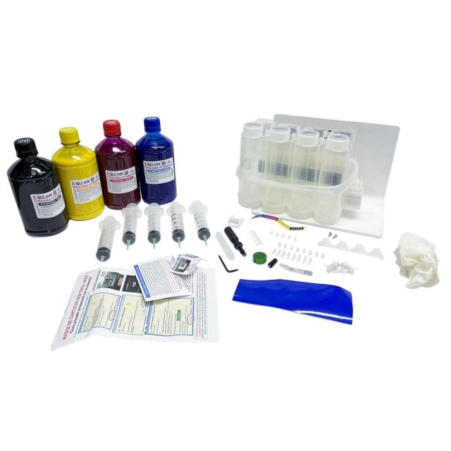 Bulk Ink para HP Série PRO X 451 551 476 576 DW para Instalação (Sem Cartucho - Utilizar Original HP) | Com 2 Litros de Tinta