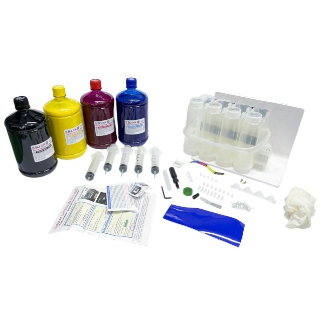 Bulk Ink para HP Série PRO X 451 551 476 576 DW para Instalação (Sem Cartucho - Utilizar Original HP) | Com 4 Litros de Tinta