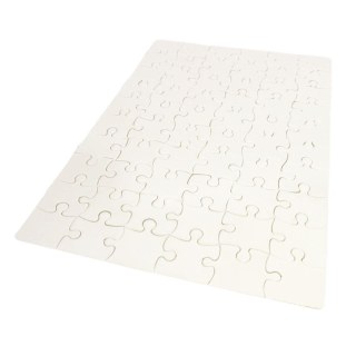 Quebra-Cabeça Branco para Sublimação | Tamanho: 19x27cm (A4) - 60 Peças na Sulink