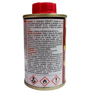 Catalisador Sub-Art 125ml para Utilizar com Resina para Sublimação | Borrachas e EVA na Sulink