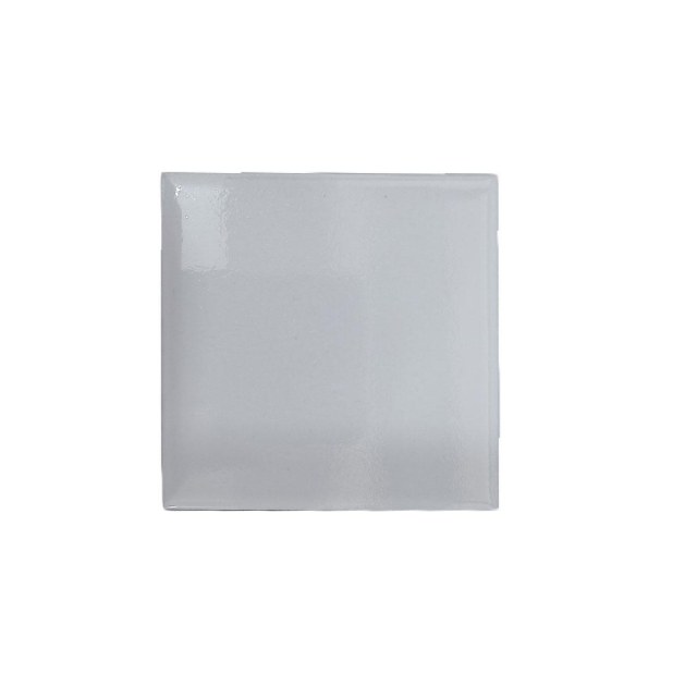 Azulejo de Cerâmica Branco Brilhante Resinado para Sublimação | Tamanho: 7,5x7,5cm