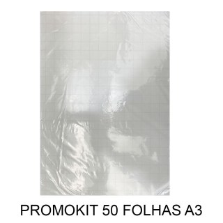 Papel Transfer para Tecidos de Algodão Claro A3 (297x420mm) - PromoKit com 50 Folhas na Sulink