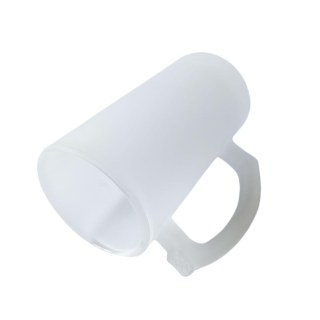 Canecão Caneca de Chopp de Vidro Jateado 475ml para Sublimação | Fosco Externo na Sulink