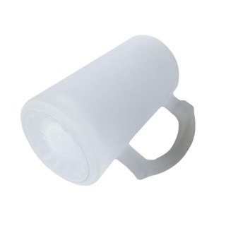 Canecão Caneca de Chopp de Vidro Jateado 475ml para Sublimação | Fosco Externo na Sulink