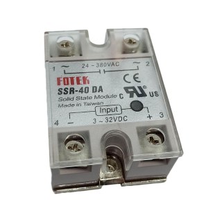 Relé de Estado Sólido (SSR-40 DA) FOTEK | 24~380VAC / 3~32VDC | 40A/250V na Sulink