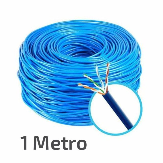 Cabo de Rede Azul CAT 5 | 1 Metro na Sulink