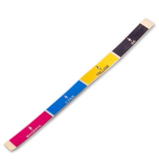 Etiqueta de Identificação de Cores com Escrita para Reservatório Bulk Ink - 4 Cores (Modelo 3) na Sulink