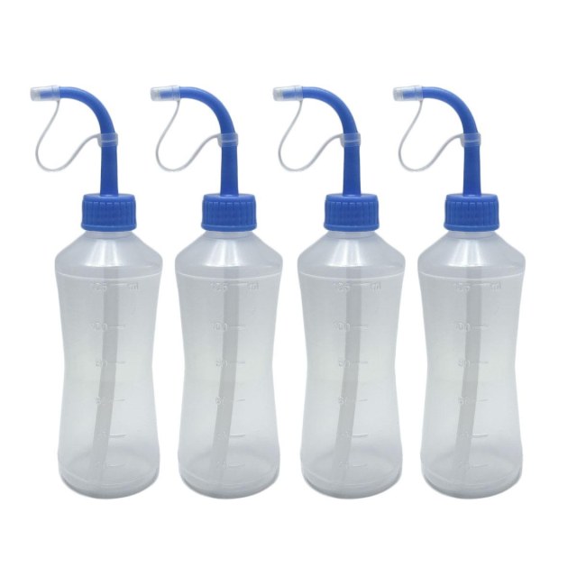 Frasco Bico Curvo - Pisseta | Capacidade: 125ml - Kit 4 Unidades na Sulink