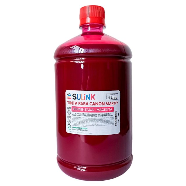 Tinta Sulink para Canon Maxify Pigmentada | 1 Litro Magenta na Sulink