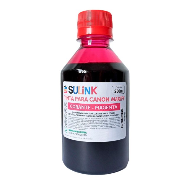 Tinta Sulink para Canon Maxify Corante | 250ml Magenta na Sulink