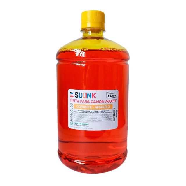 Tinta Sulink para Canon Maxify Corante | 1 Litro Amarelo na Sulink