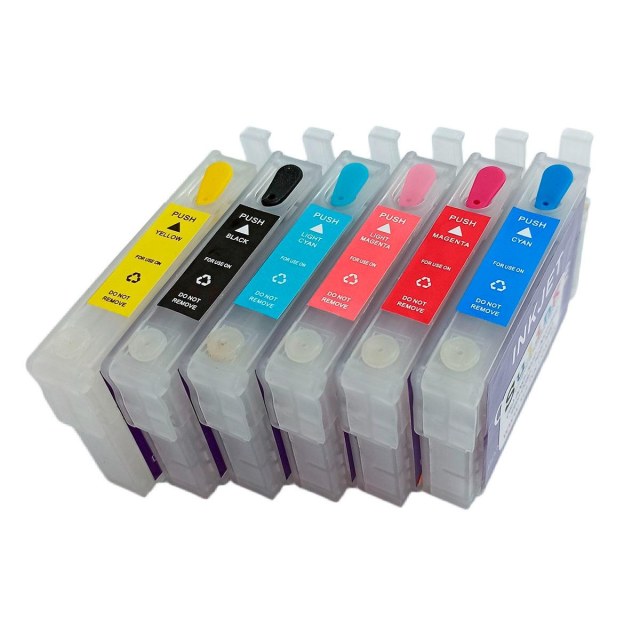 Cartucho Recarregável para Epson R270 R290 RX590 RX610 | Sem Tinta na Sulink