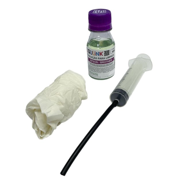 Kit para Limpeza de Cabeçotes Cabeça de Impressão Piezo | Epson e Brother | 60ml