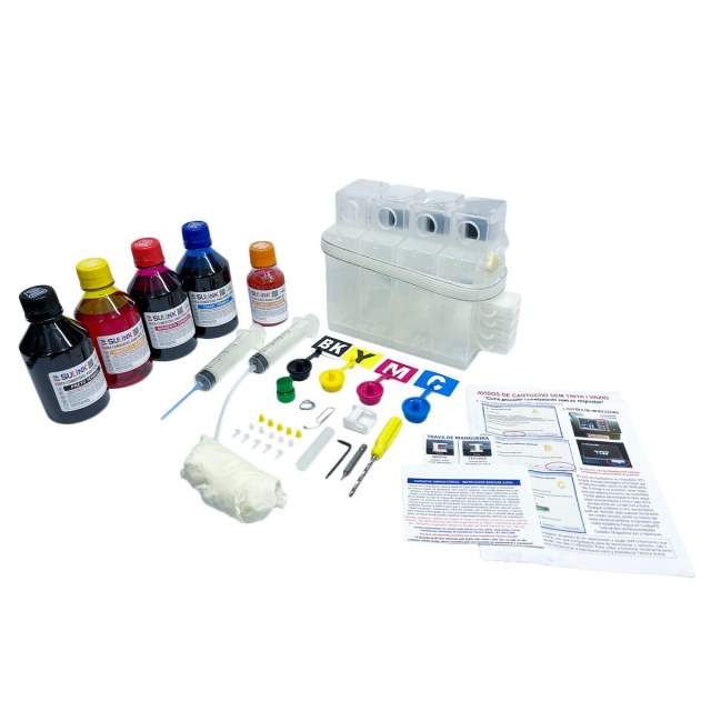 Bulk Ink para HP PRO 7110 (A3) para Instalação (Sem Cartucho - Utilizar Original HP) | Com Tinta para Papel Arroz (Comestível) na Sulink