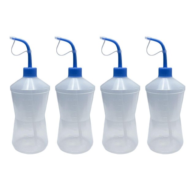 Frasco Bico Curvo - Pisseta | Capacidade: 500ml - Kit 4 Unidades na Sulink