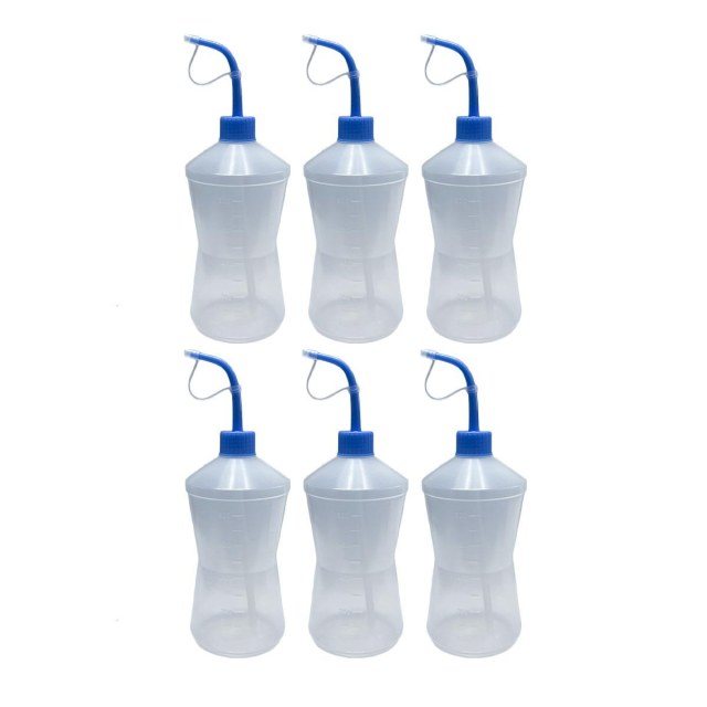 Frasco Bico Curvo - Pisseta | Capacidade: 500ml - Kit 6 Unidades na Sulink