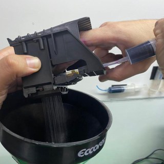 Seringa com Mangueira de Silicone Flexível (20ml) - Ideal para Cabeçotes HP PRO e CANON MAXIFY | Kit com 4 Unidades na Sulink
