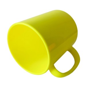 Caneca de Plástico Polímero 360ml Colorida para Sublimação (ADP) | Amarela na Sulink
