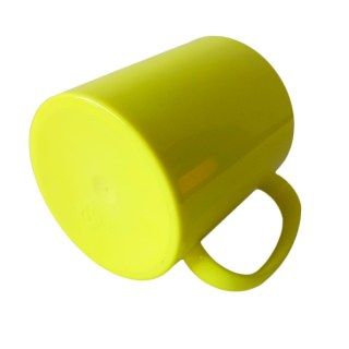 Caneca de Plástico Polímero 360ml Colorida para Sublimação (ADP) | Amarela na Sulink