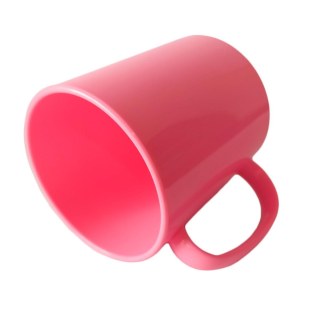 Caneca de Plástico Polímero 360ml Colorida para Sublimação (ADP) | Rosa na Sulink