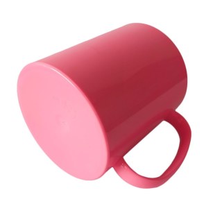 Caneca de Plástico Polímero 360ml Colorida para Sublimação (ADP) | Rosa na Sulink