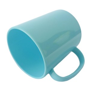 Caneca de Plástico Polímero 360ml Colorida para Sublimação (ADP) | Azul Turquesa na Sulink