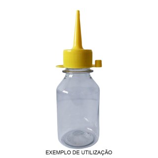 Bico Aplicador para Frascos Pet Boca 28mm - Amarelo | Unidade na Sulink