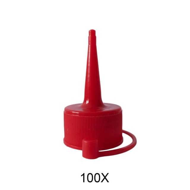Bico Aplicador para Frascos Pet Boca 28mm - Vermelho (Magenta) | Kit com 100 Unidades na Sulink