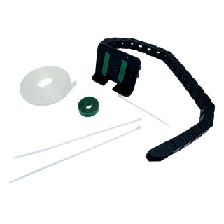 Kit com Esteira Porta Cabos + Suporte para esteira + Mangueira 4 vias - Plotter HP T120 e T130 de 24" Polegadas na Sulink