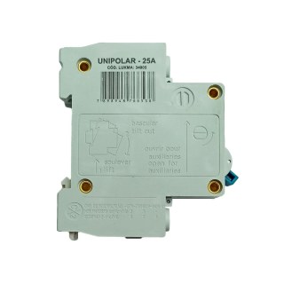 Disjuntor Mono 25A Branco na Sulink