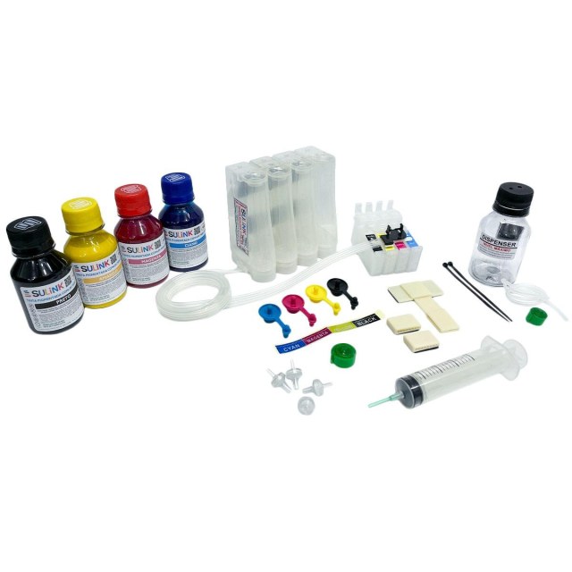 Kit Bulk Ink para Epson 4 Cores Sem Chip - Com Tinta Pigmentada